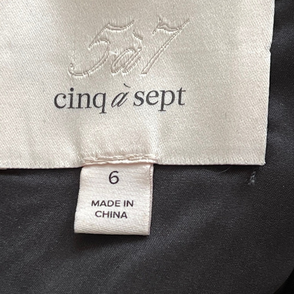 CINQ A SEPT Black Izella Ribbon Whimsigoth/ Coquette Mini Dress Size 6 - Picture 9 of 9